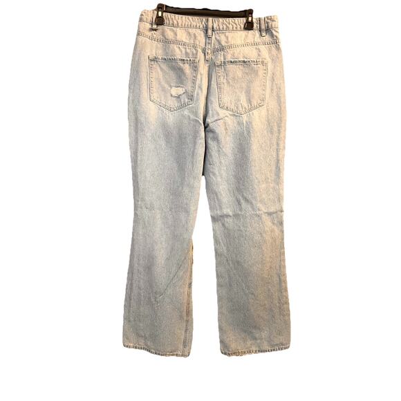Altar’d State Womens Wide Leg High Rise Light Wash Mom Jeans Sz 31 Blue Y2K Flaw - Picture 3 of 10